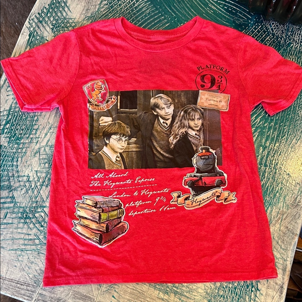 Warner Bros. Red Harry Potter Platform 9 3/4 Kids T-Shirt